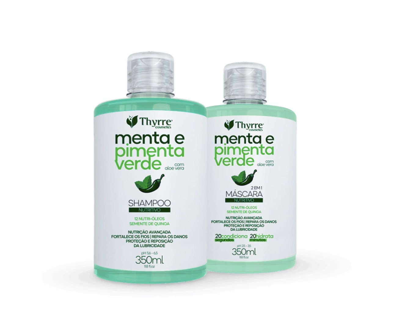 Kit Menta e Pimenta Verde 1L&350ML
