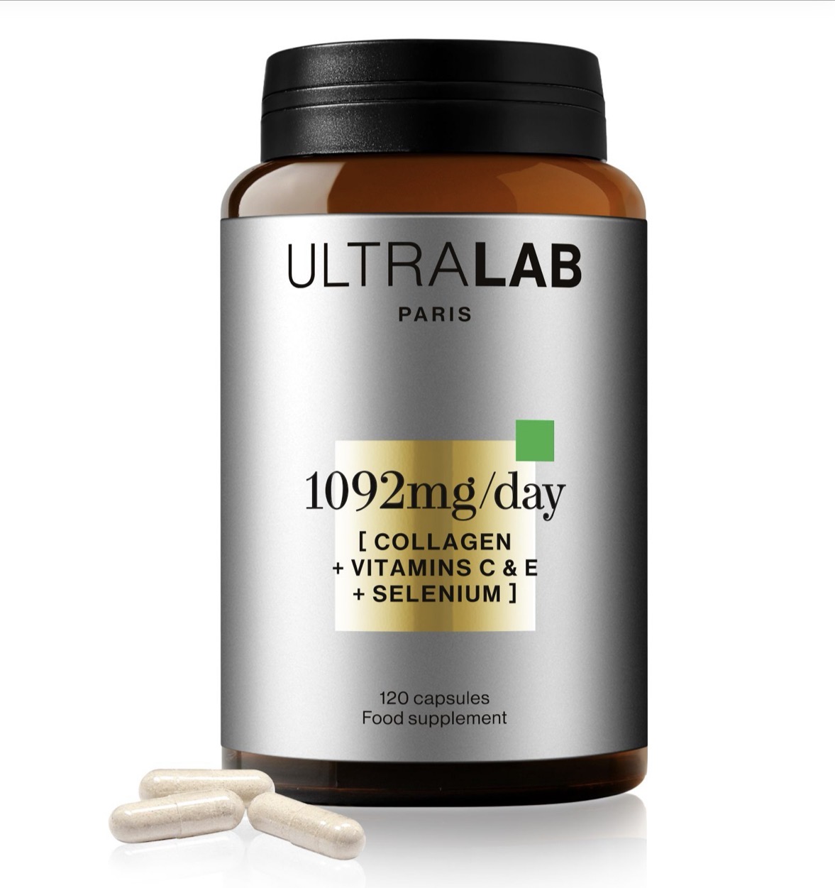 Ultralab Collagen Booster with Vitamin C & E – 120 Capsules for Firm, Smooth & Radiant Skin