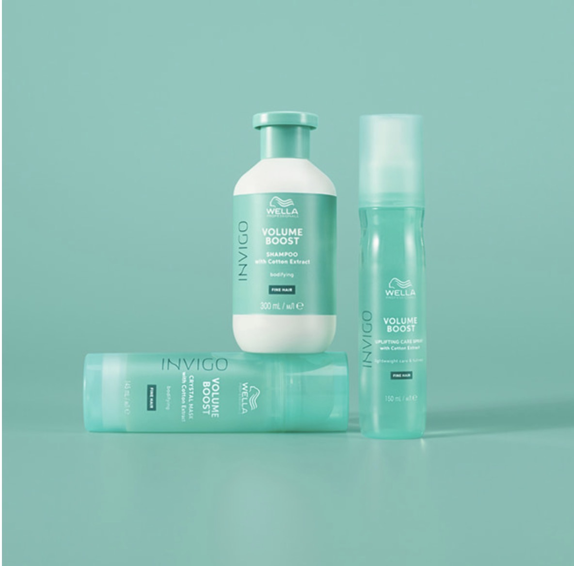 Wella Professionals Invigo Volume Boost Kit – Shampoo 300ml & Crystal Mask 145ml