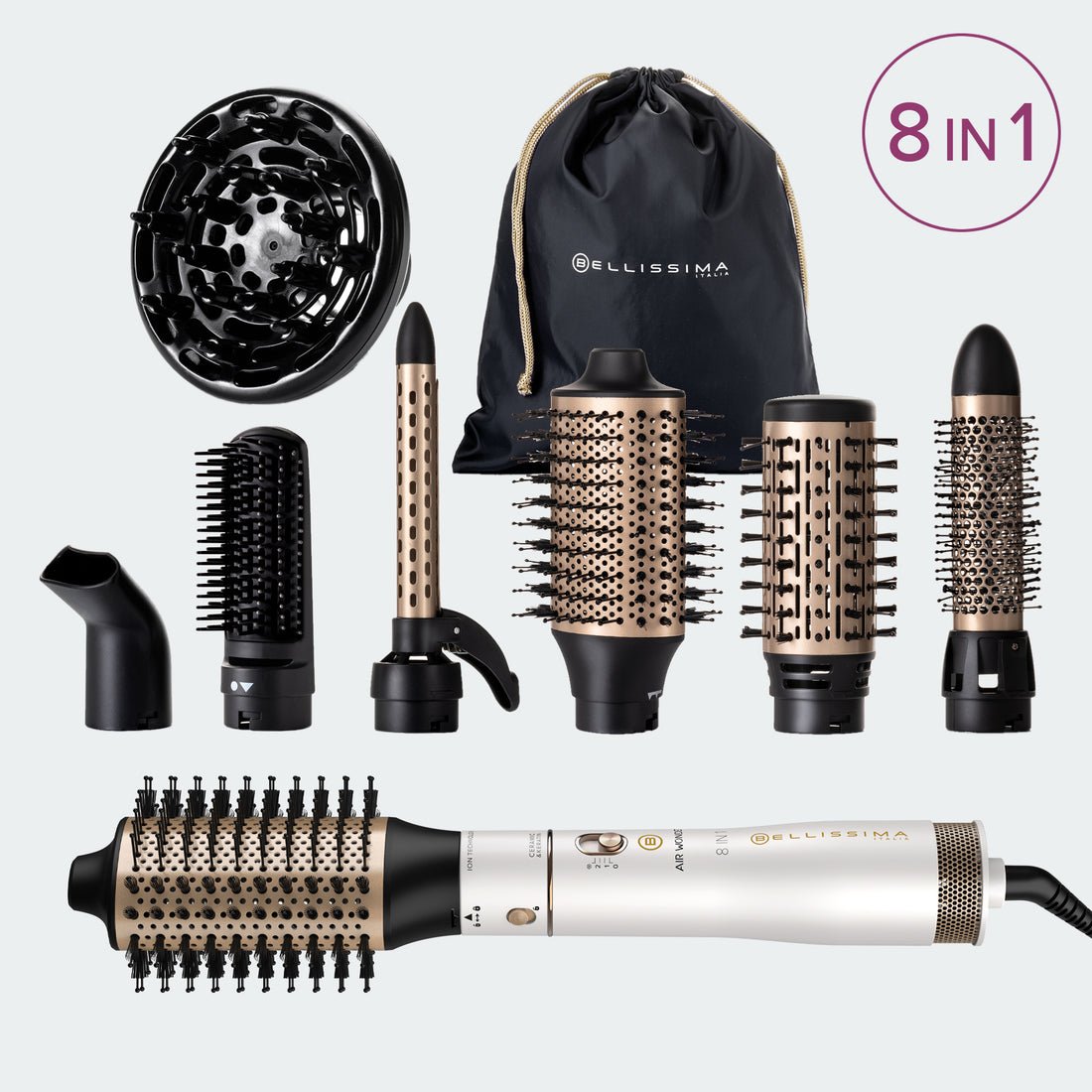 Air Wonder 8-in-1 Hot Air Styler & Hair Dryer